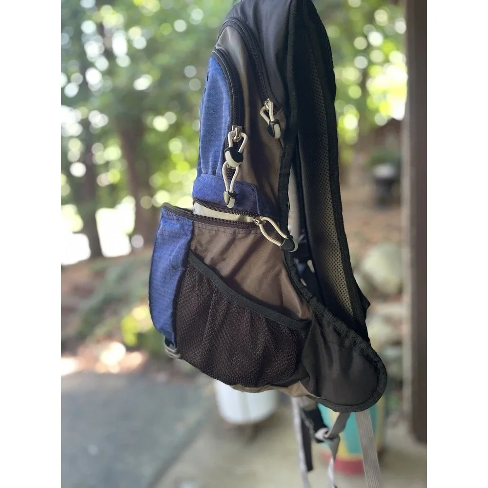 JanSport x Nalgene Hydration Pack Backpack Blue Black WITH Bladder EUC
